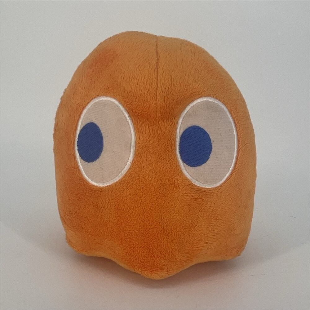 Vintage Toy Factory Pac-Man Clyde Ghost Plush Doll 7” Stuffed Toy, 2007